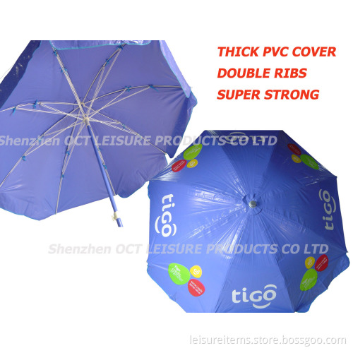 Strong Beach Umbrella with Thick PVC Cover (OCT-BUDPVC)